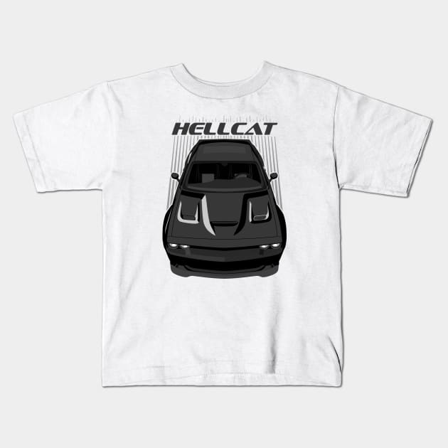 Challenger Hellcat - Black Kids T-Shirt by V8social